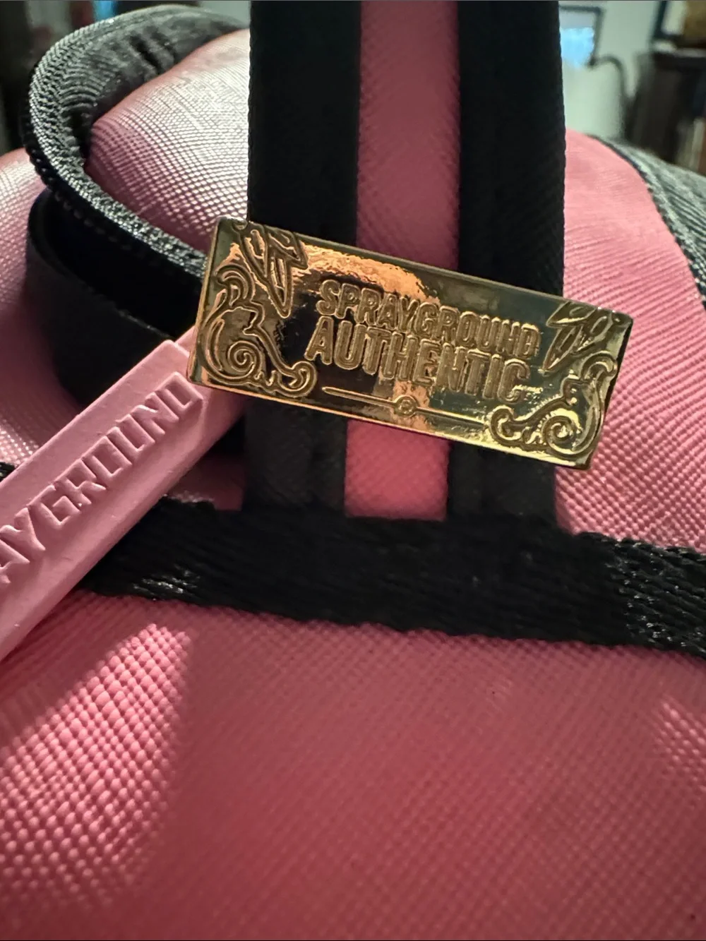 Sprayground Pink Shark Mouth Backpack